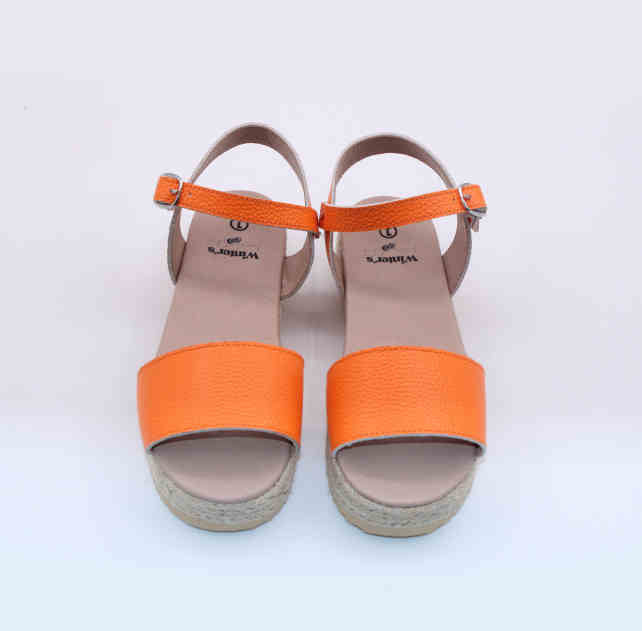 Orange Icon Espadrille Sandals