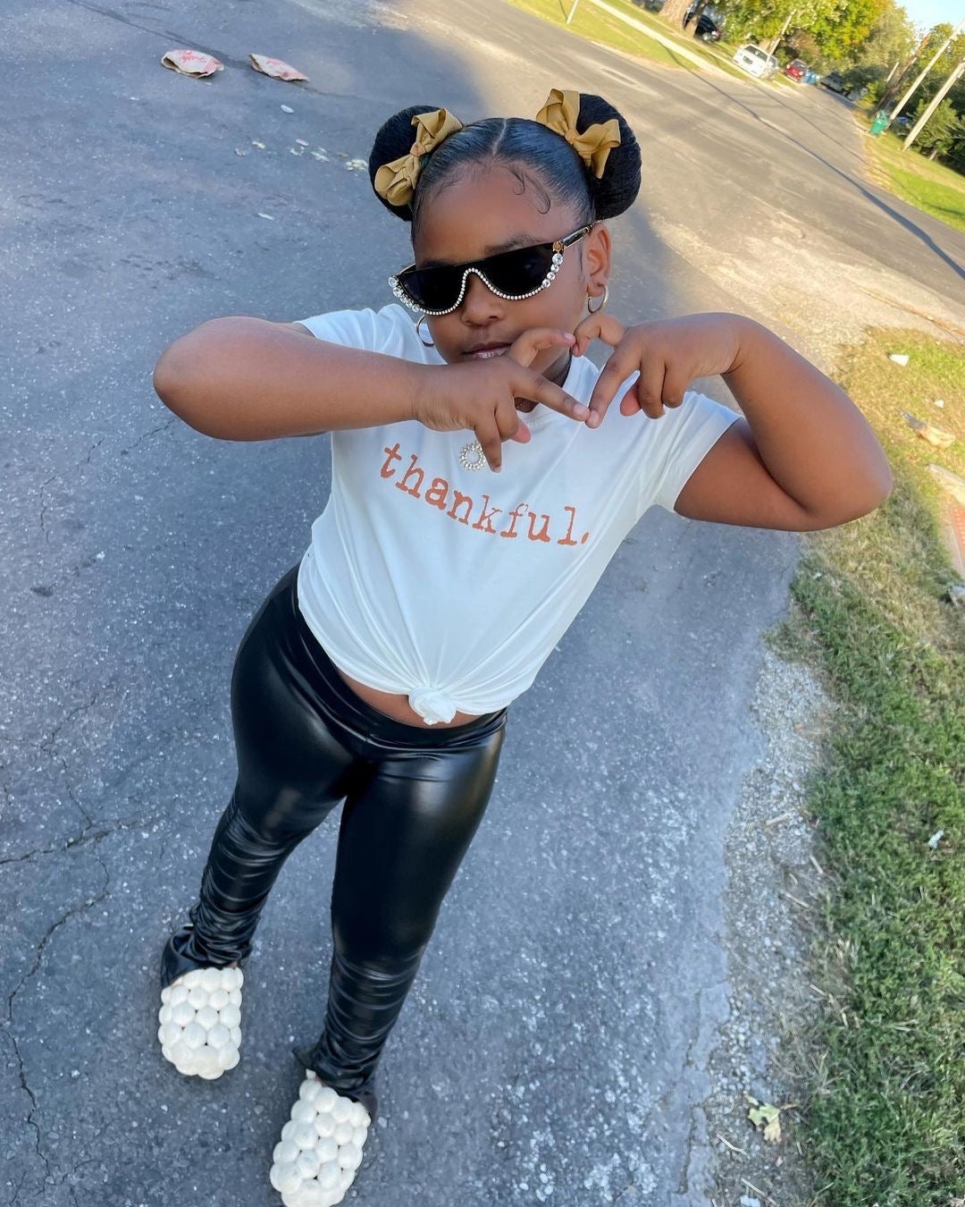 Jada Stacked Vegan Leather Pants
