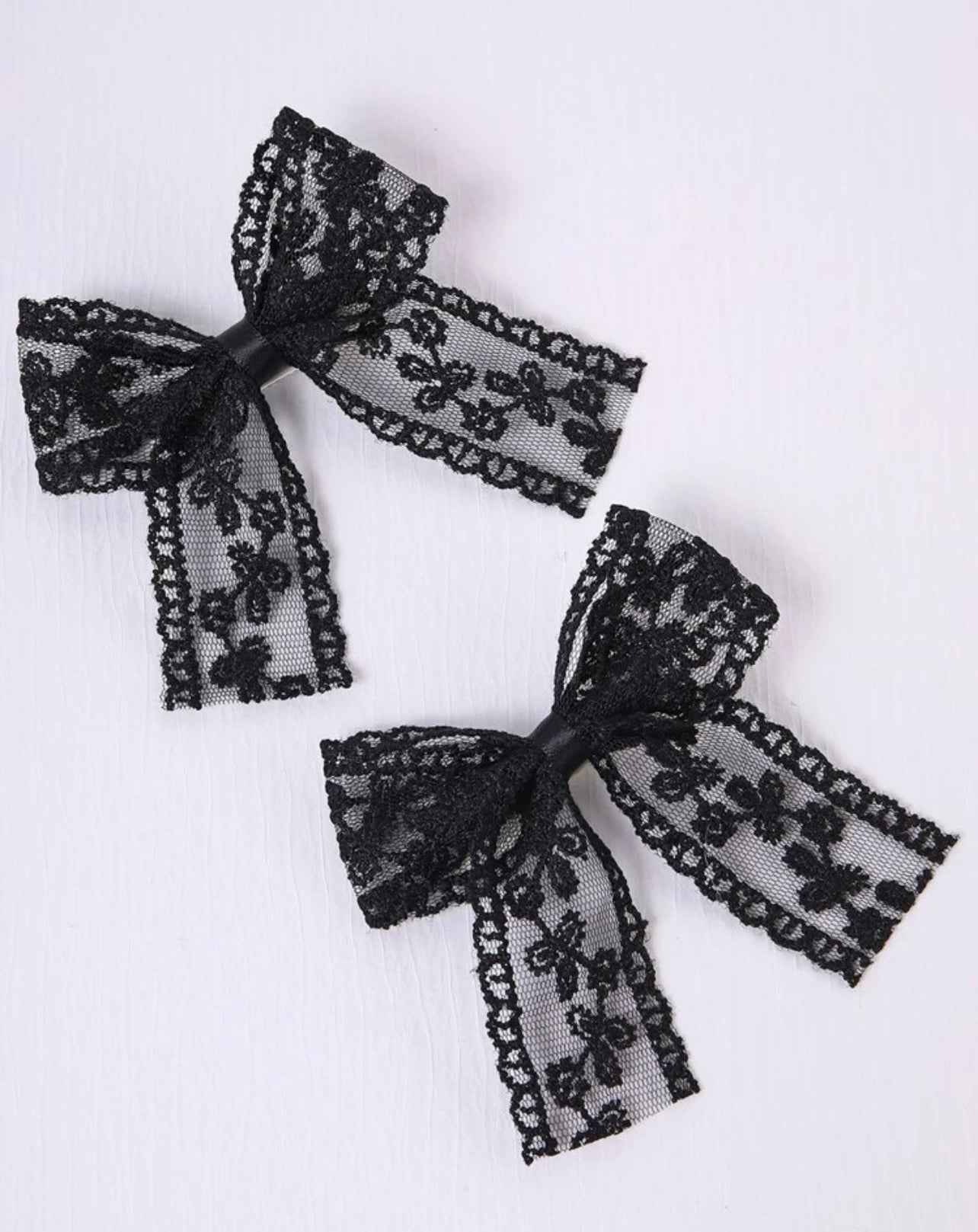 Black Lace Bows