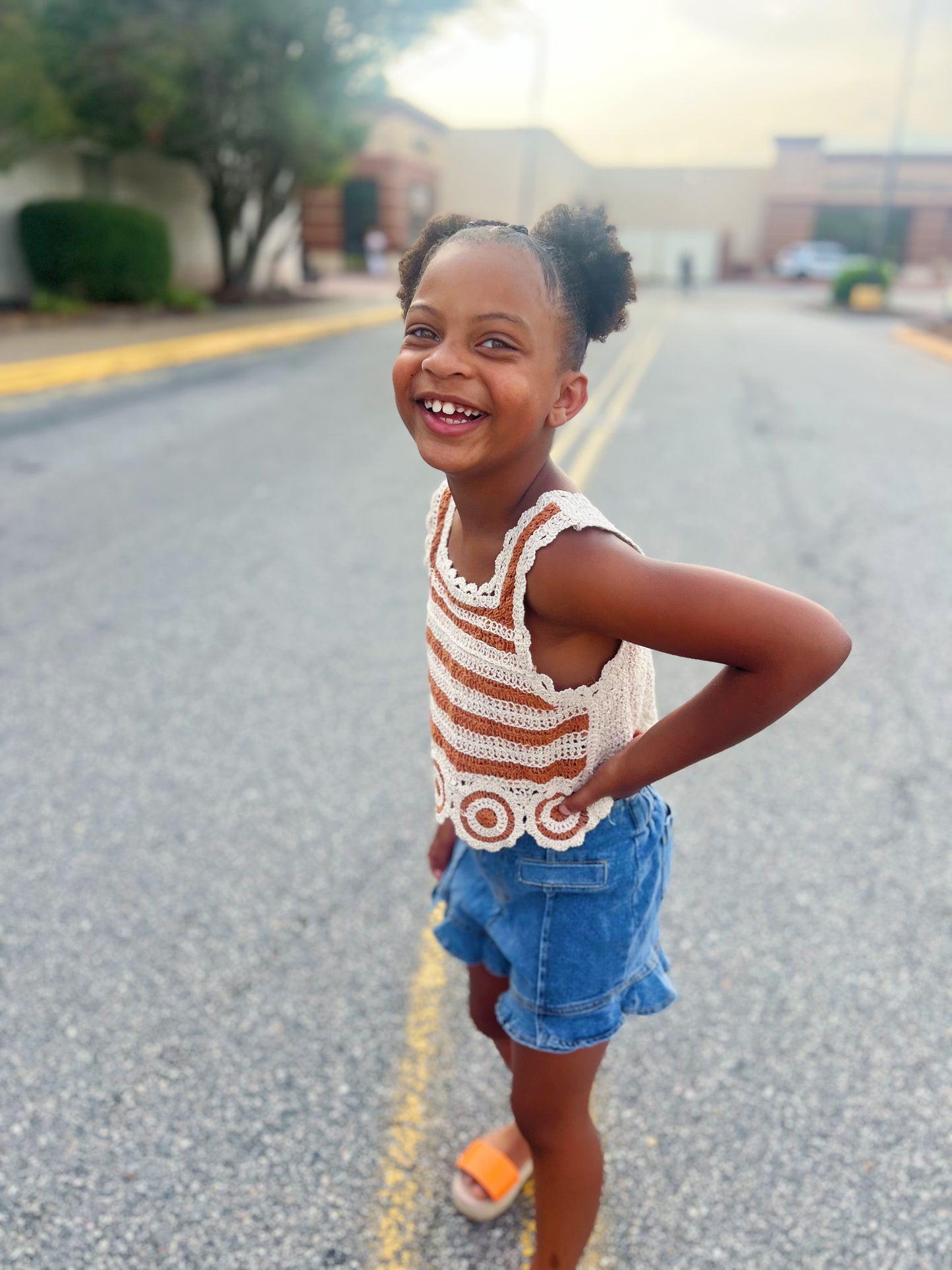 Neutral Girl’s Crochet Top