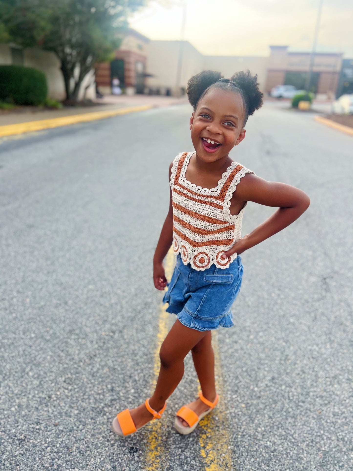Neutral Girl’s Crochet Top