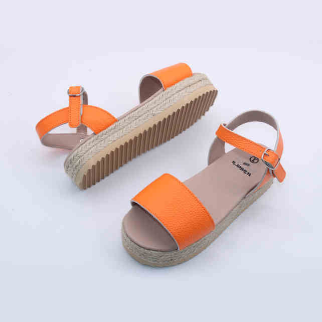 Orange Icon Espadrille Sandals