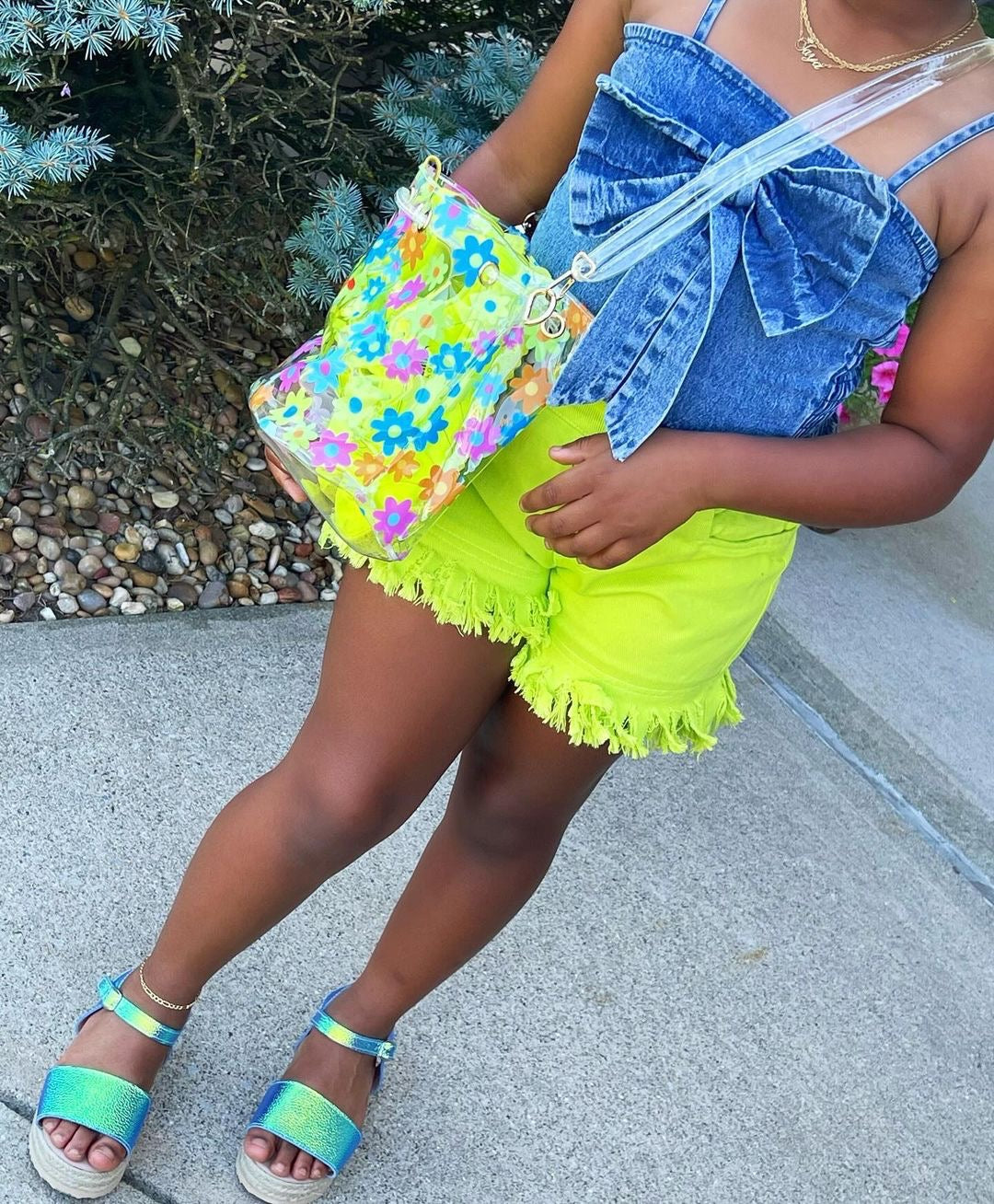 Party Barb Denim Crop Top
