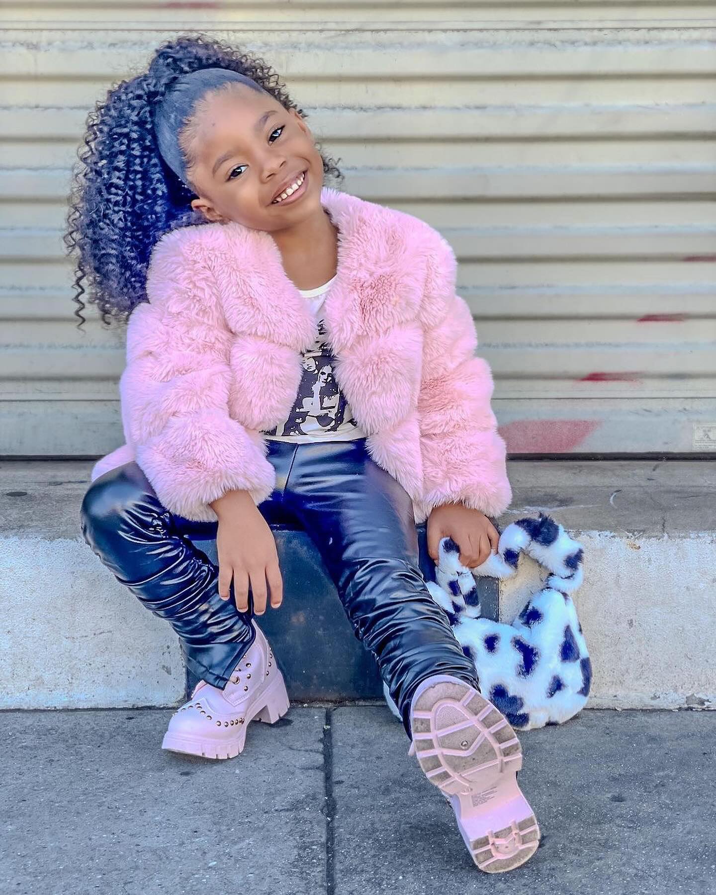 Baby Pink Fur Coat