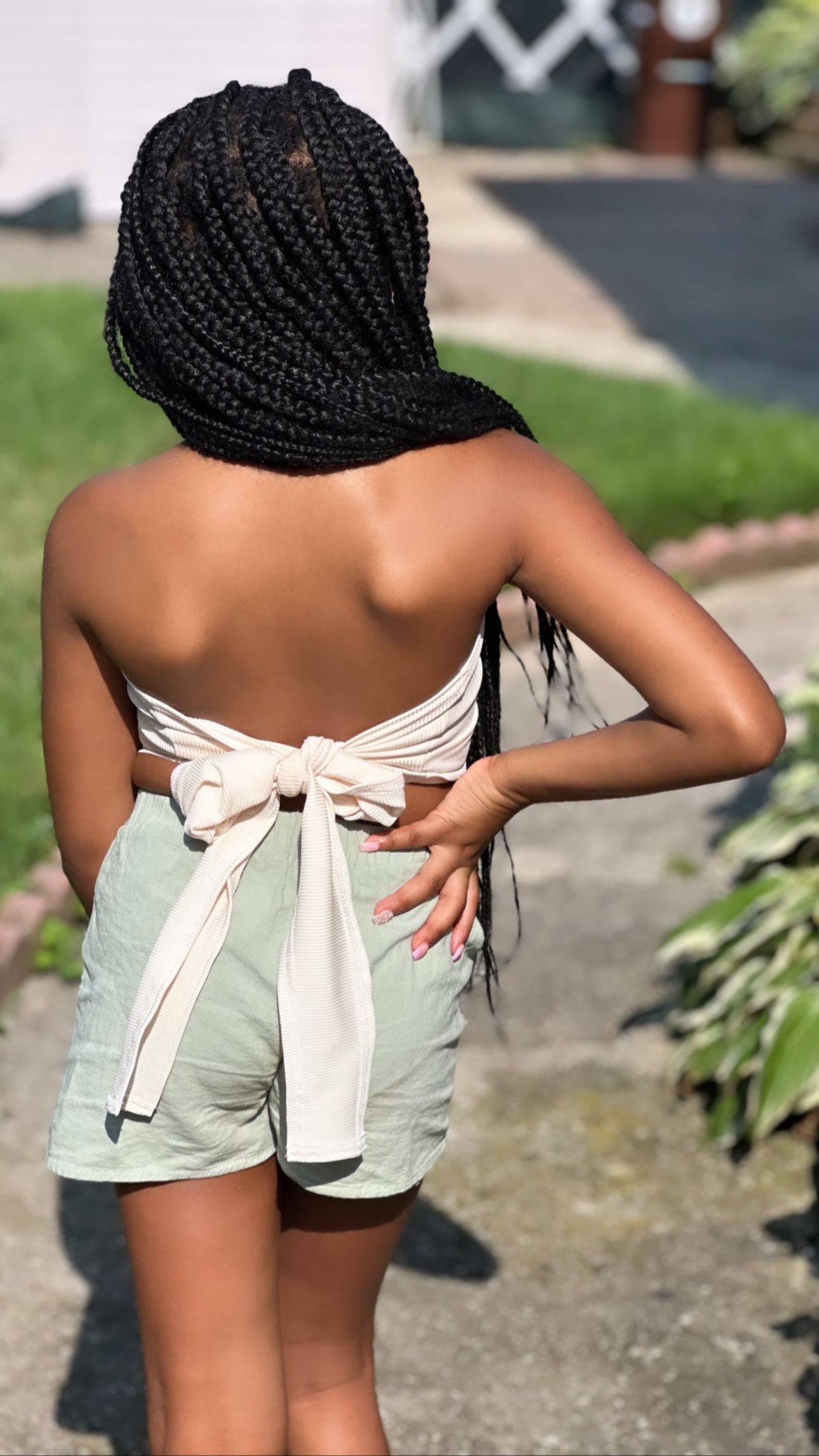 Nari Beige Halter Top