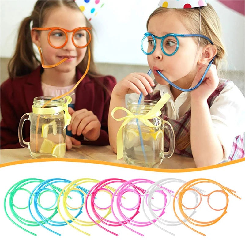 Pool Party Glasses Straws