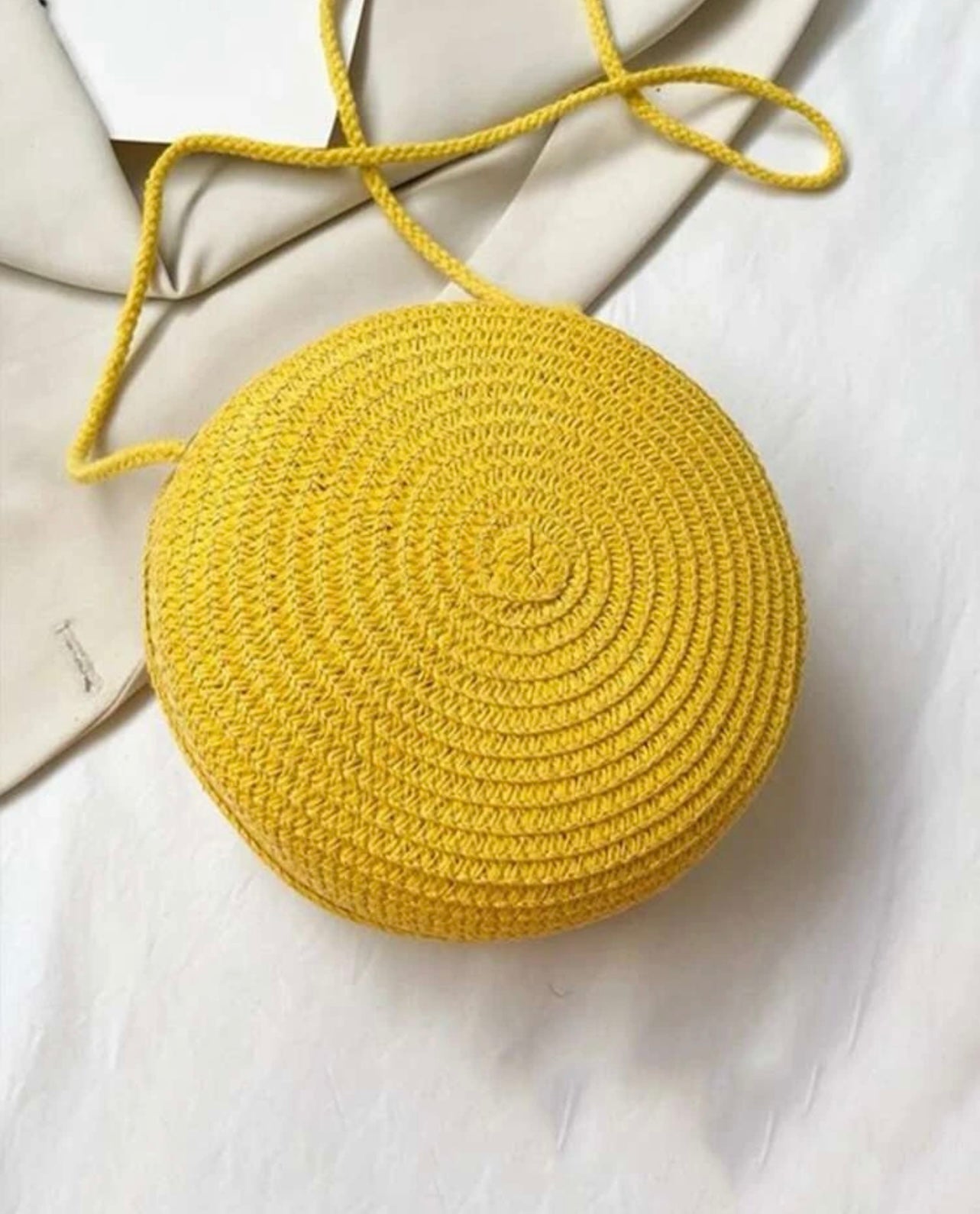 Yellow Straw Bag