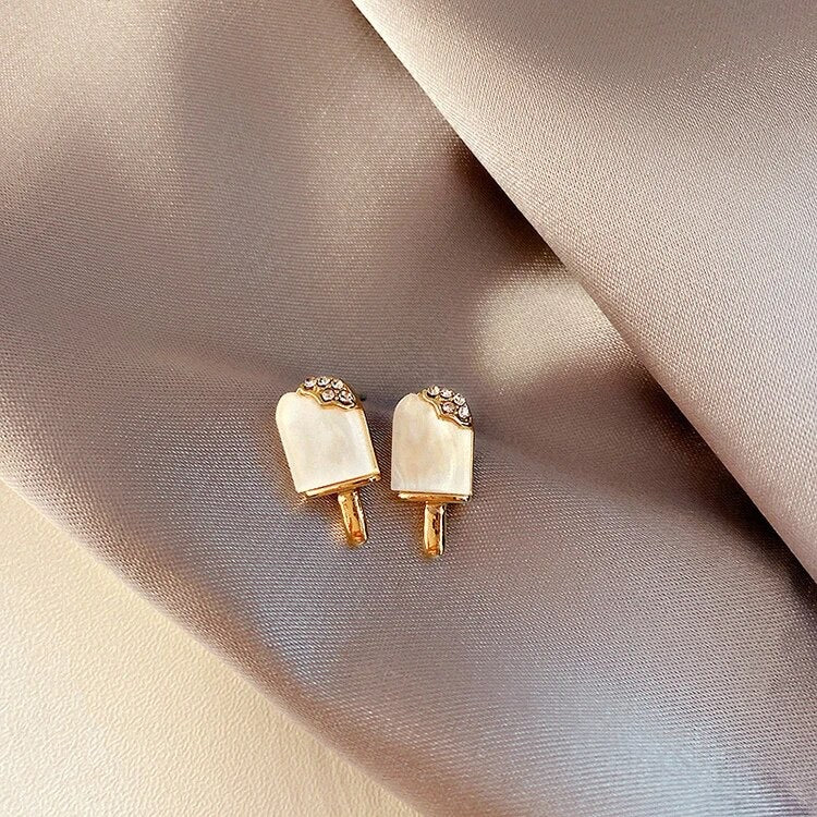 Rhinestone Ice Cream Studs