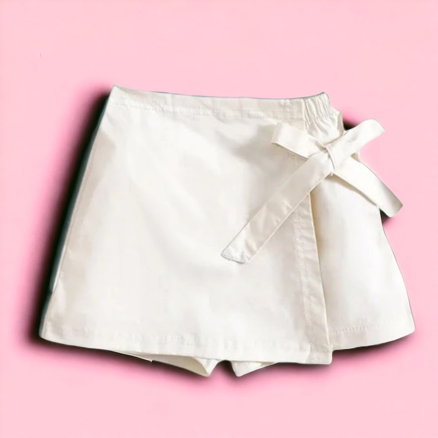 Ivory Apron Skort