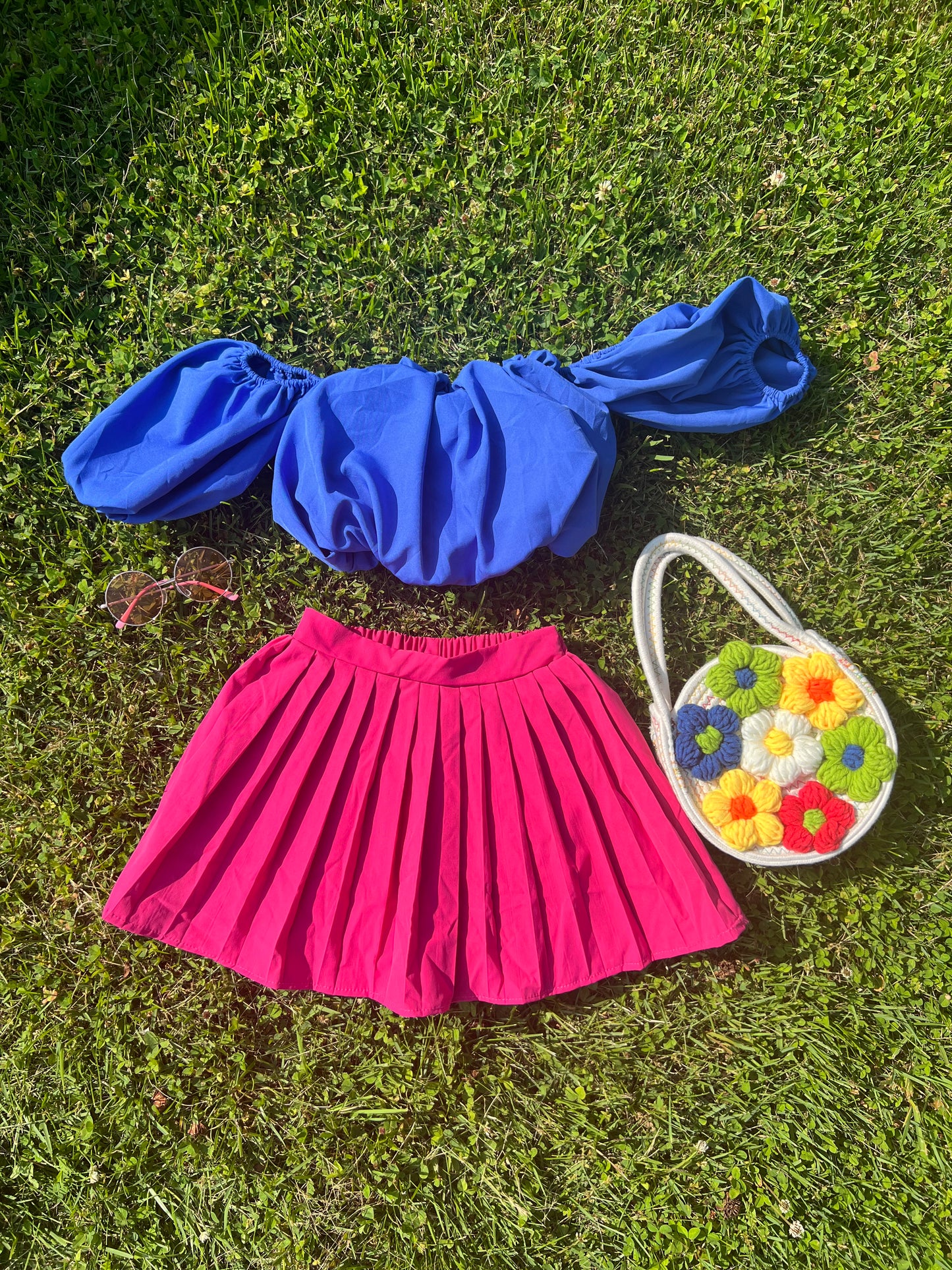 Royal Blue Crop Top