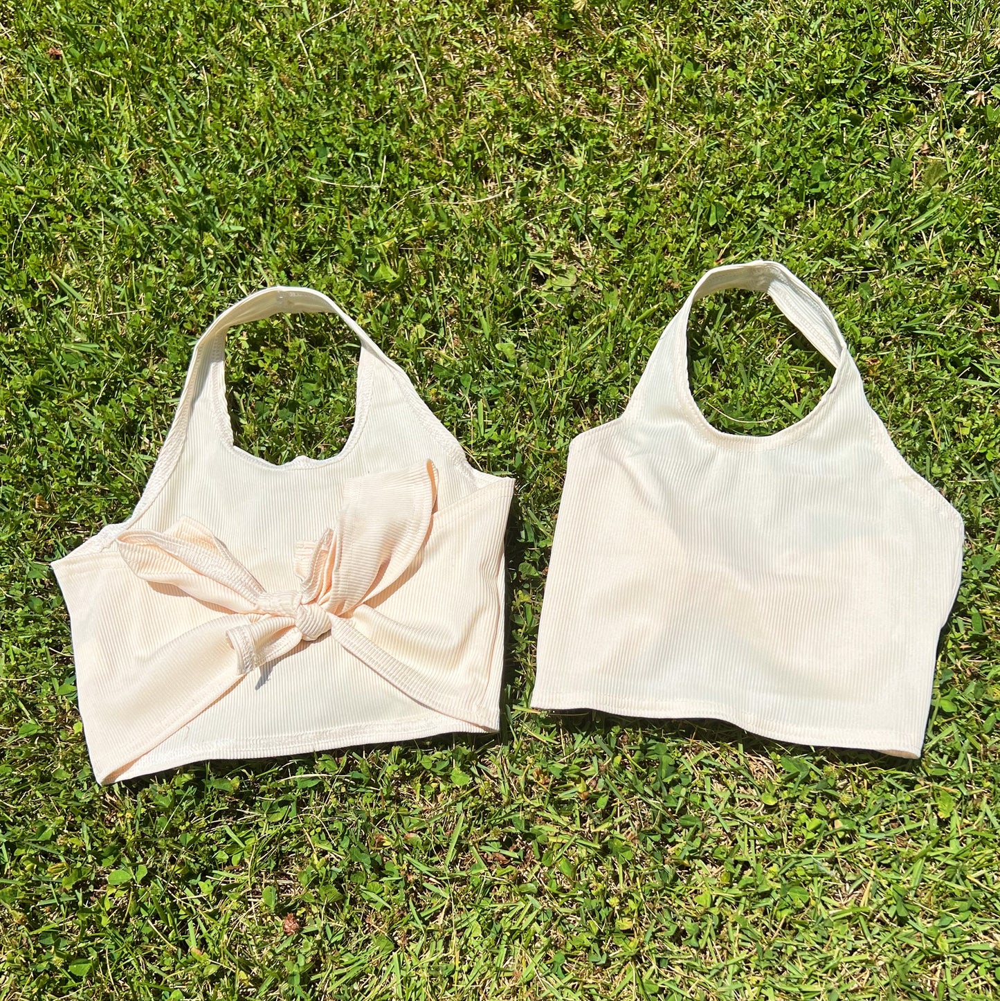 Nari Beige Halter Top