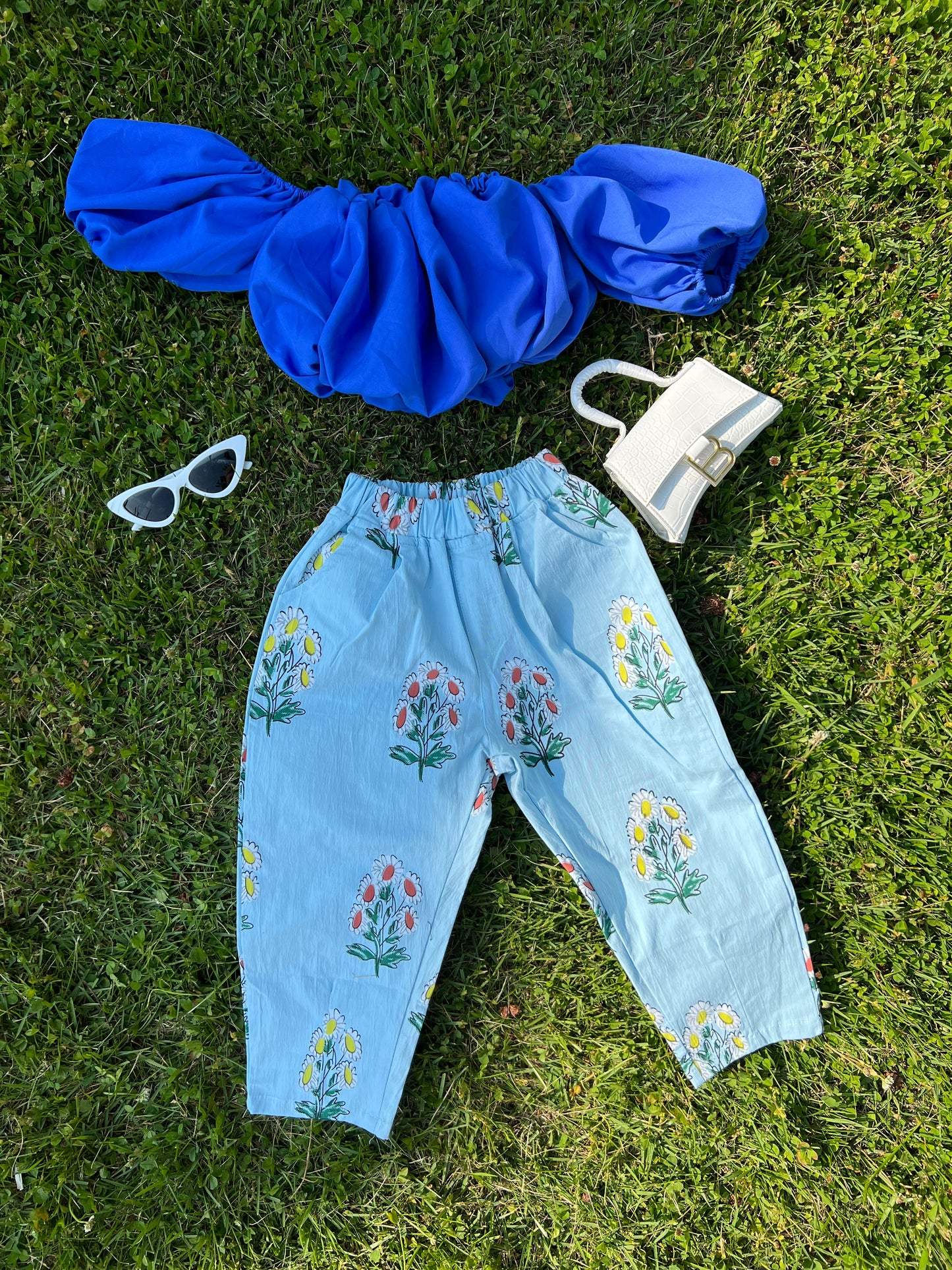 Royal Blue Crop Top