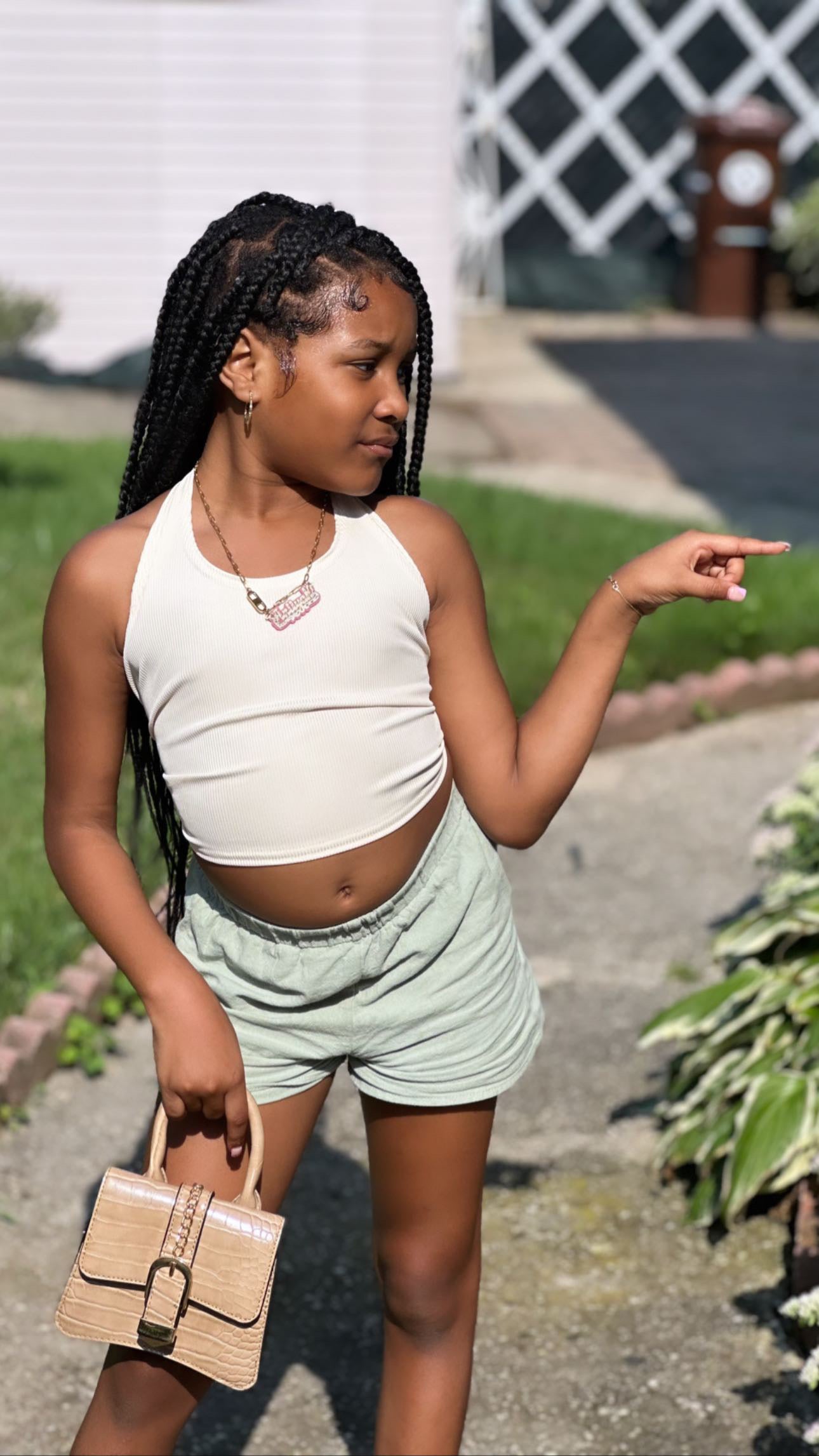 Nari Beige Halter Top