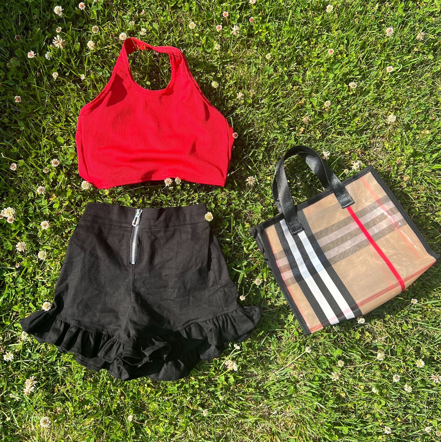 Sydney Red Halter Top