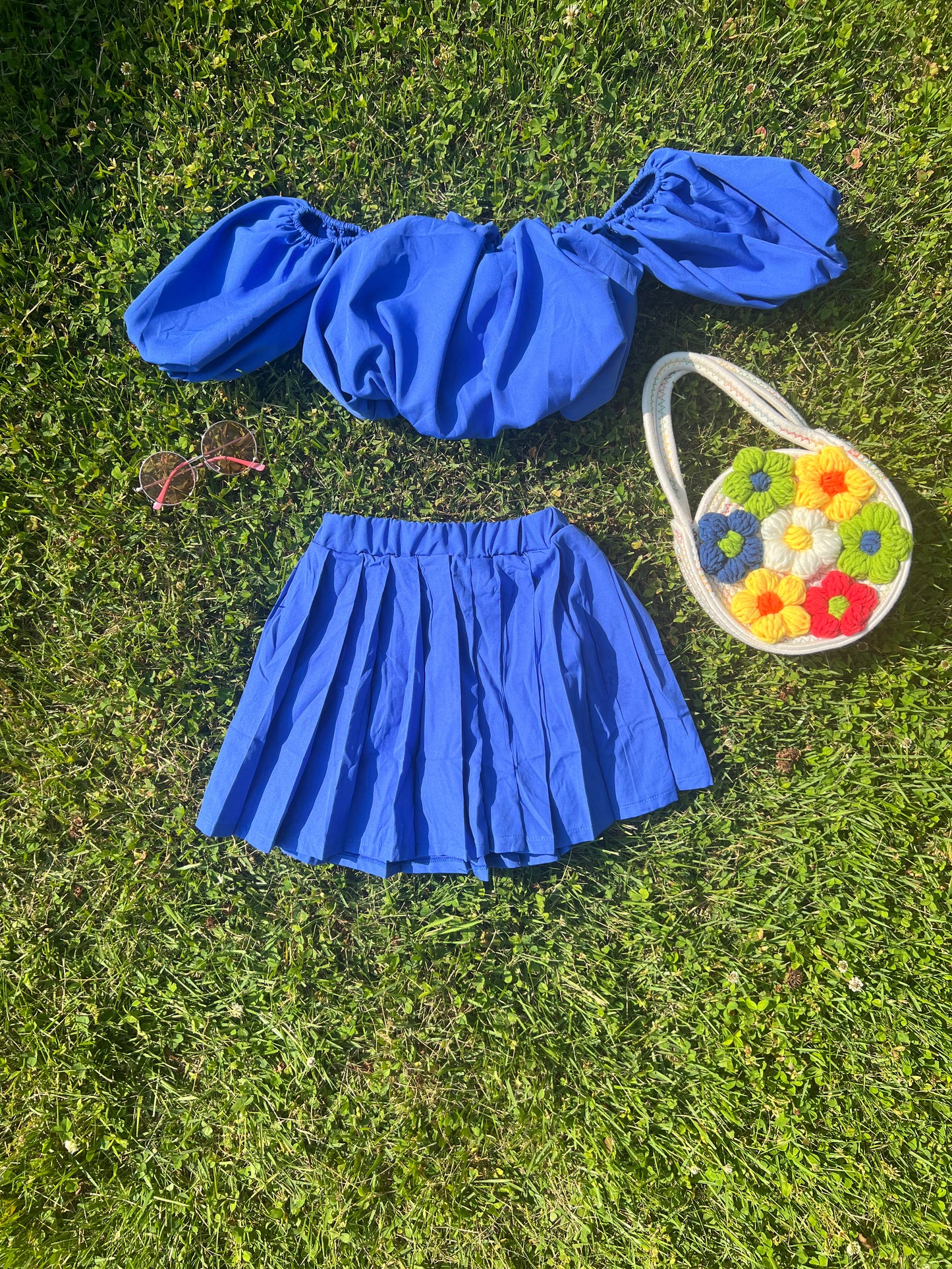 Royal Blue Crop Top