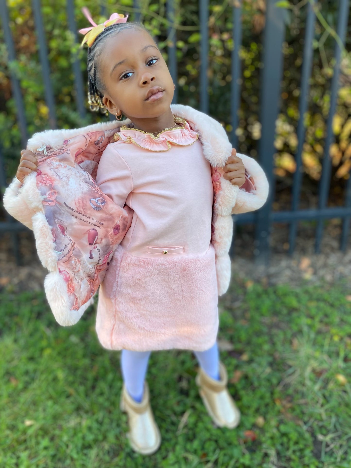 Baby Pink Fur Coat