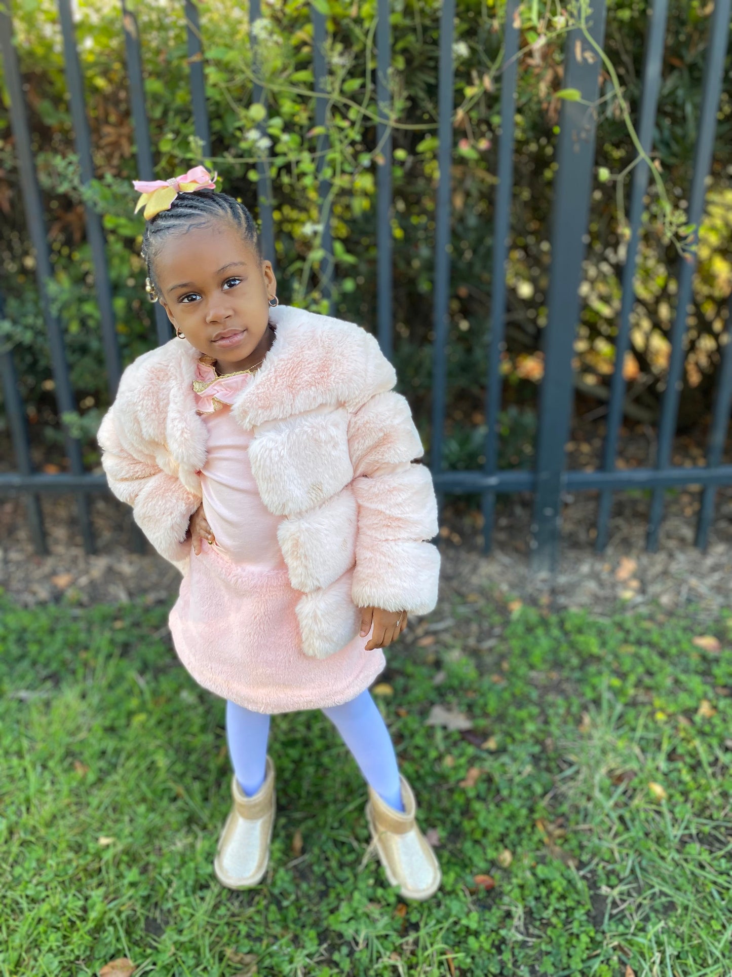 Baby Pink Fur Coat