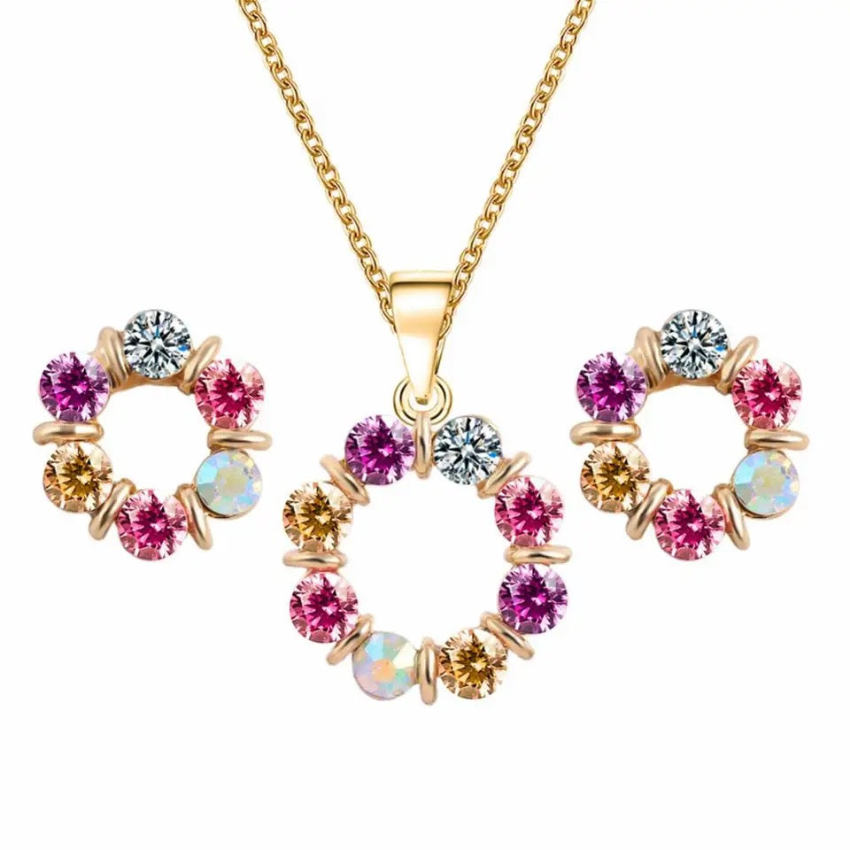 Infinity Hoop 3- piece Jewelry set