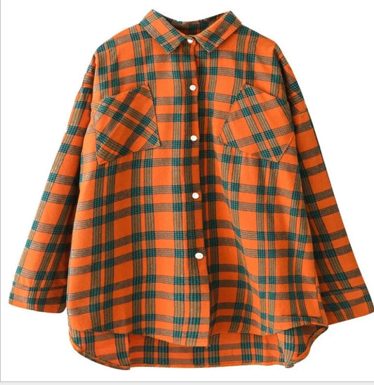 Oversized Plaid Flannel Shacket