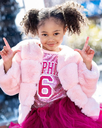 Baby Pink Fur Coat