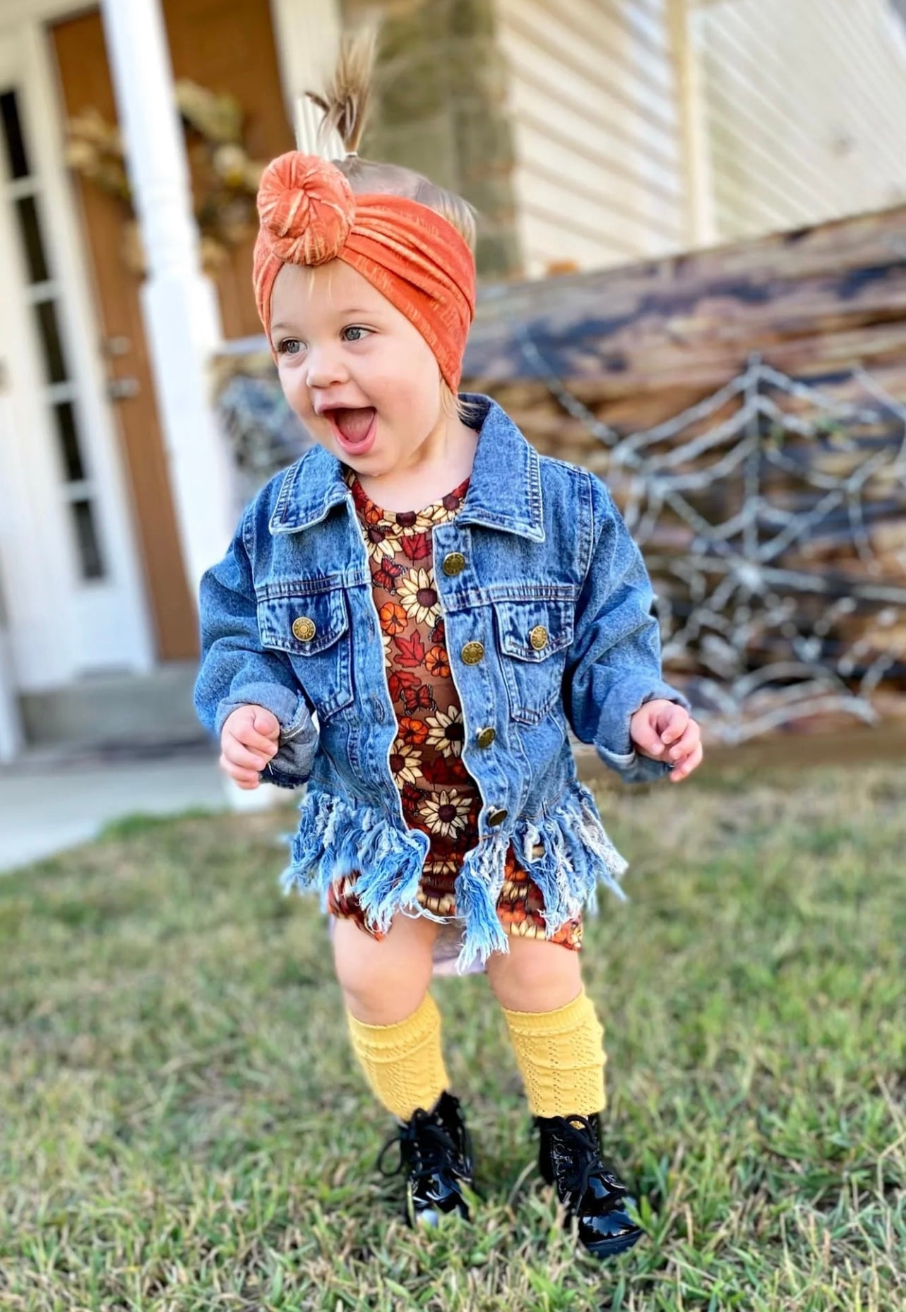 Baby distressed 2024 denim jacket