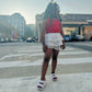 Staci White Ruffle Shorts