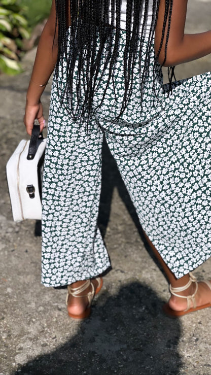 Green boho Garden Pants