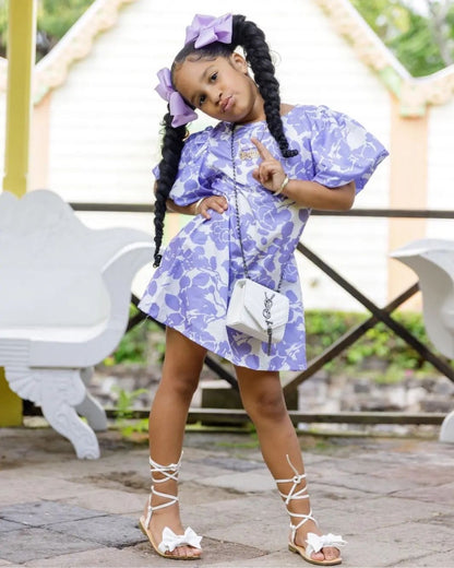 Selena Purple Floral Tunic Dress – Winter's Lemonade Stand Selena Purple Floral Tunic Dress – Winter's Lemonade Stand