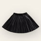Kourtney Vegan Leather Pleated Skirt