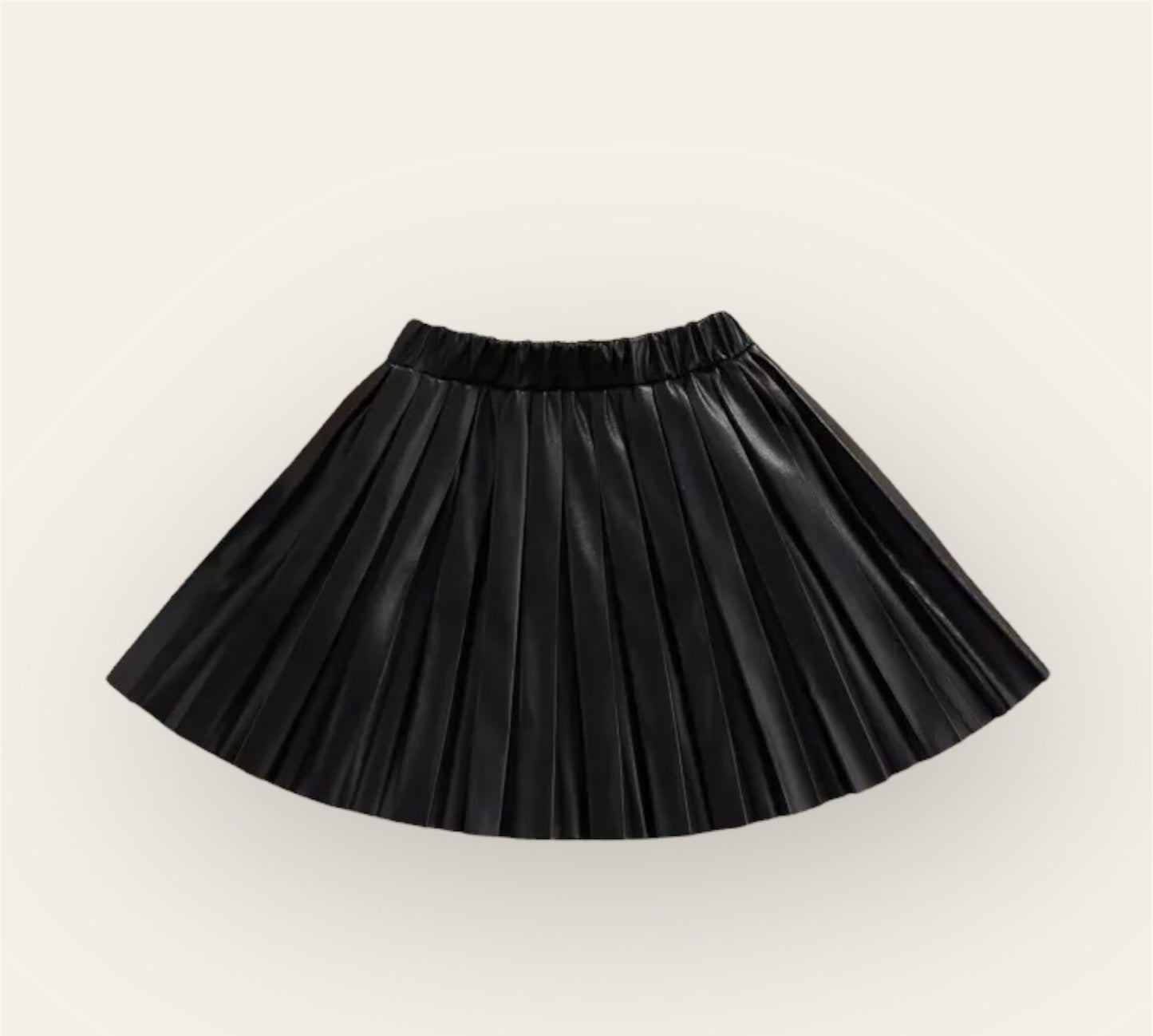 Kourtney Vegan Leather Pleated Skirt