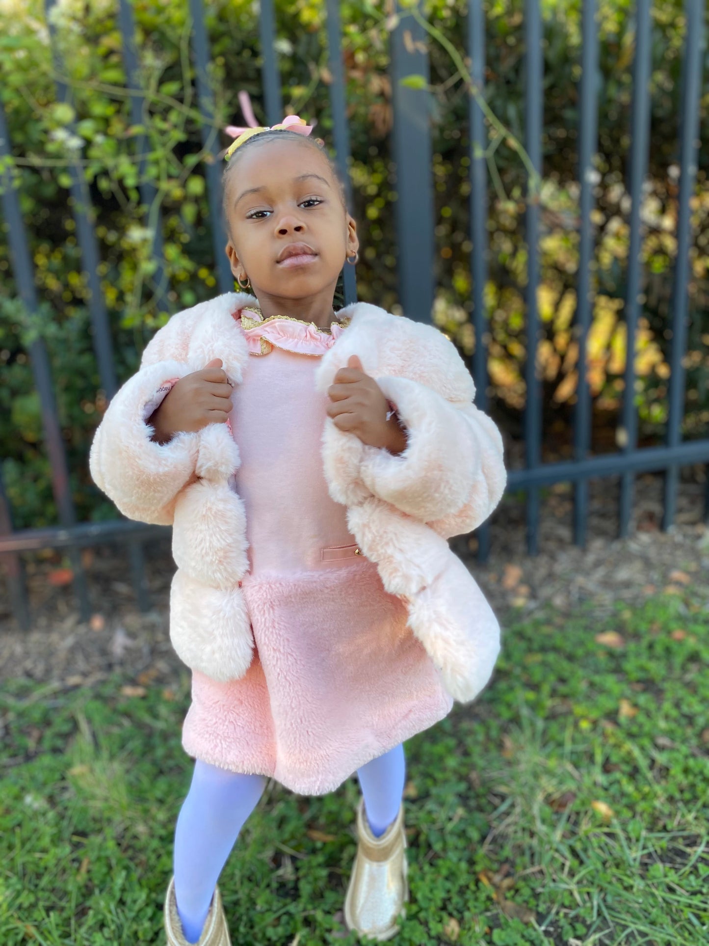Boss Baby Pink Fur Coat